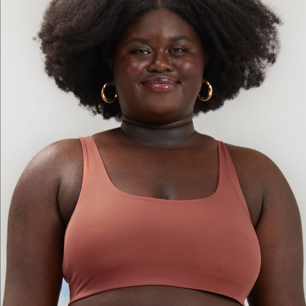 Girlfriend Collective Copper Scoop Bralette